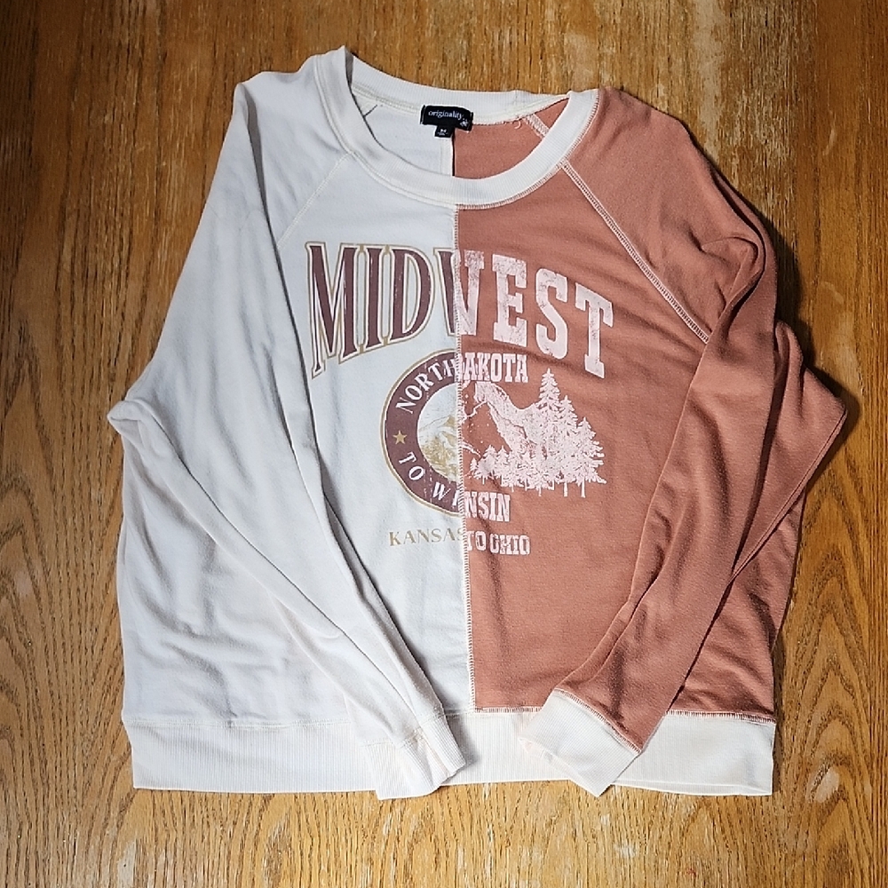 Colorblock Midwest Graphic Sweater